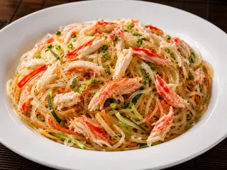 25b. Spaghetti di soia con polpa di granchio