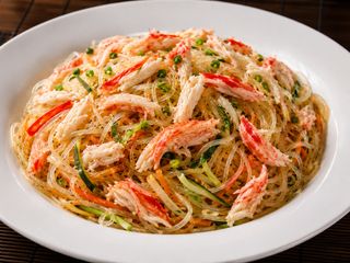 25b. Spaghetti di soia con polpa di granchio