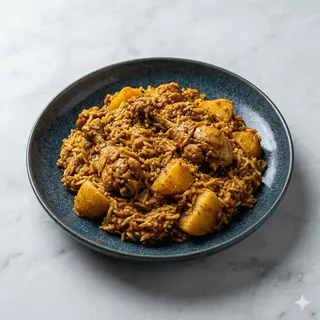 Spezzatino di pollo con osso