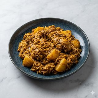 Spezzatino di pollo con osso