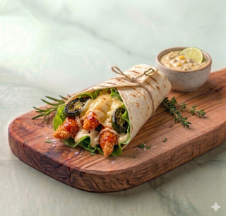 Spicy chicken wrap