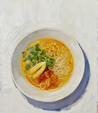 Spicy vegan ramen
