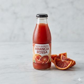 Succo di frutta arancia rossa