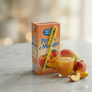 Succo di frutta pesca e mango