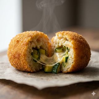 Suppli' zucchine e scamorza affumicata