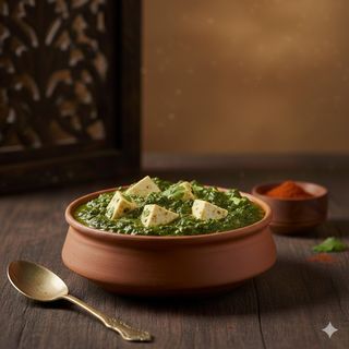 Saag paneer / saag aloo