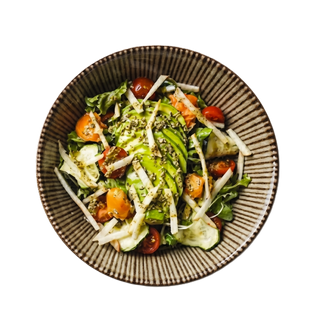 Salada de Abacate e Pesto