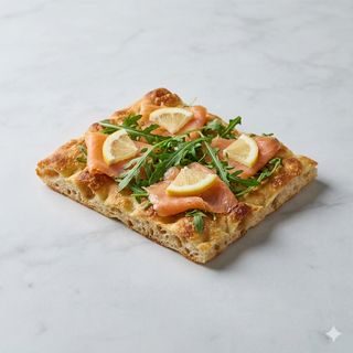 Salmone con rucola e limone teglia intera(per 4/5 persone)