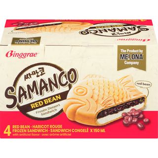 Samanco, Sandwich Gelato A Forma Di Pesce Al Fagiolo Rosso