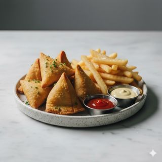 Samosa verdura + patate fritte 4 pezzi 