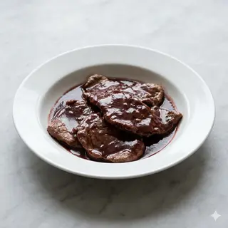 Scaloppine al vino rosso