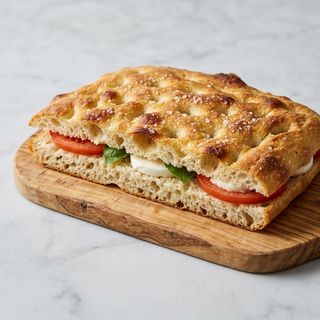 Schiacciata pomodoro e mozzarella