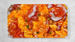 Scrambled eggs with tomatoes