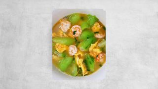 Seafood egg soup