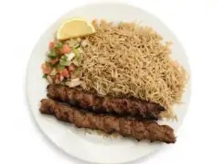 Seekh kebab con riso 2 pezzi