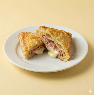 Sfoglia triangolo prosciutto e mozzarella