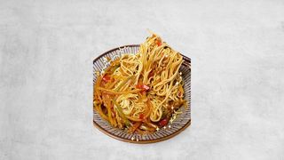 Shredded potato fried noodles