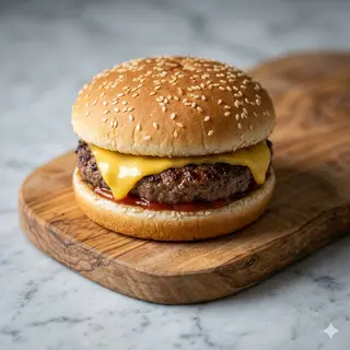 20 Simply cheeseburger