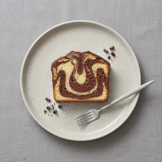 Slice Of Marble Cake