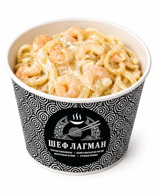 Сливочный лагман с морепродуктами (450г)