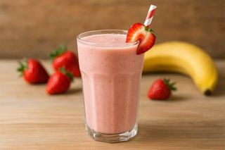 Smoothie de Morango e Banana