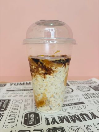 Snikers overnight oats