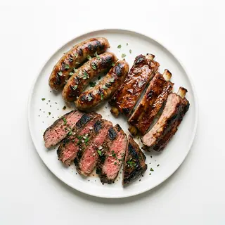 Solo canale di carne a centro tavola
