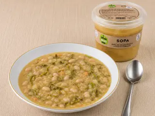 Sopa de Feijão Branco com Couve-Flor