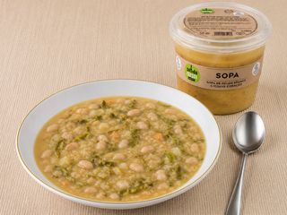 Sopa de Feijão Branco com Couve-Flor