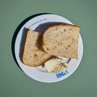 Sourdough bread with butter