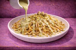 Palačinak spaghetti pistacija