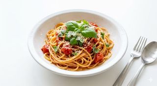Spaghetti pomodoro e basilico