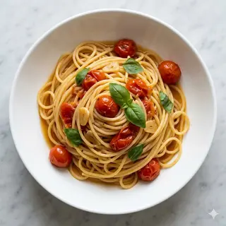 Spaghetti ai pomodorini freschi