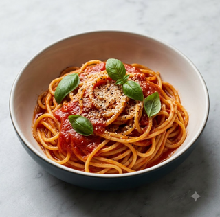 Spaghetti al pomodoro e basilico