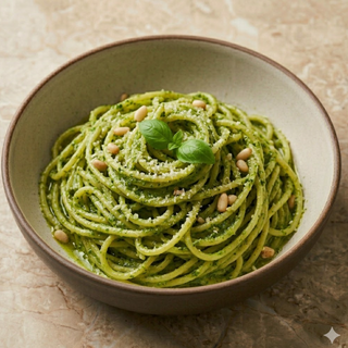 Spaghetti al pesto genovese