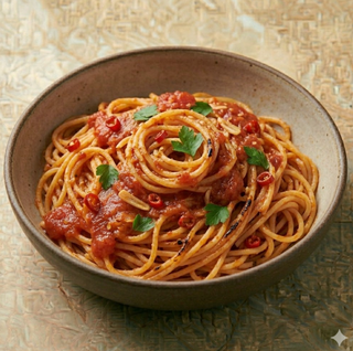 Spaghetti all'arrabbiata senza glutine