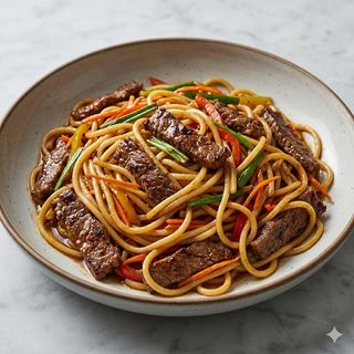 Spaghetti con manzo