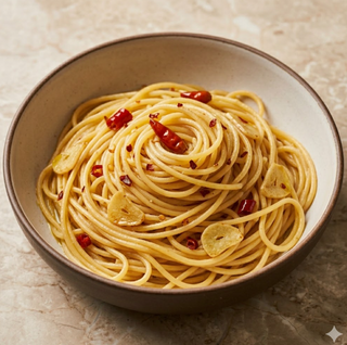 Spaghetti aglio, olio e peperoncino senza glutine