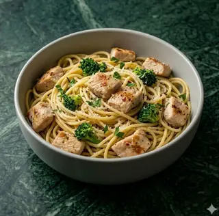 Spaghetti con pollo