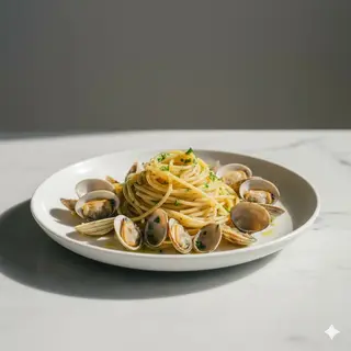 Spaghetti con vongole veraci