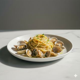 Spaghetti con vongole veraci