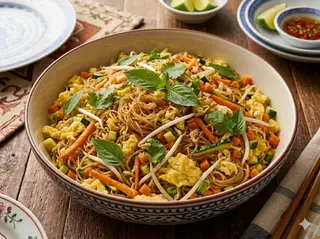 Spaghetti di soia saltati