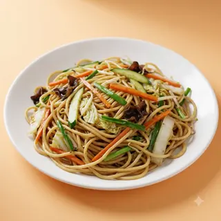 Spaghetti saltati con verdure