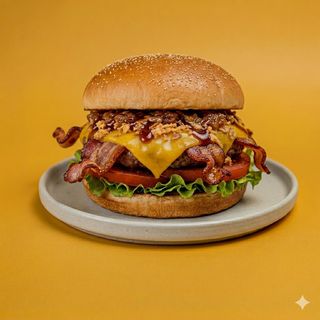 Special bacon cheeseburger