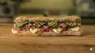 Speck, brie, zucchine grigliate- grande