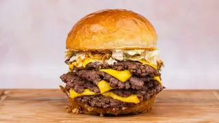 Spicy double double burger