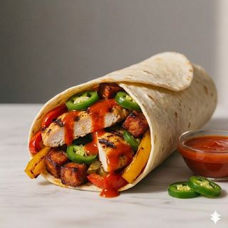 Spicy wrap menù