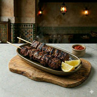 Spiedini di manzo brochettes, 2 spiedini