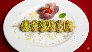 Spiedini di polpette al limone