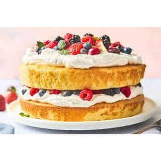Sponge Cake With Cream